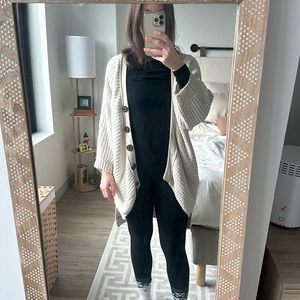 White cardigan